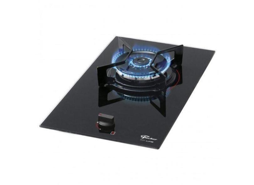 Cooktop   G s Mesa Vidro 1 Queimador Tripla Chama Fit Line Bi