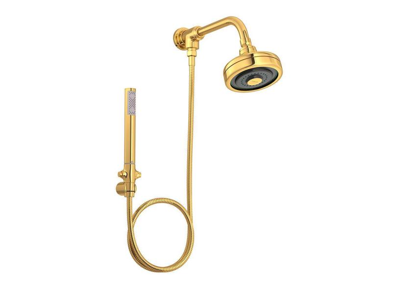 Chuveiro Deca Acqua Plus 1990.GL.STD.KIT de Parede com Desviador Gold