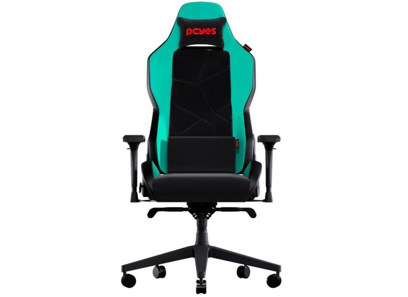 Cadeira Gamer Sentinel Mint Green Inclinação de 135 Graus Material Base Metal Com Almofada Magnética de Pescoço Suporte Lombar