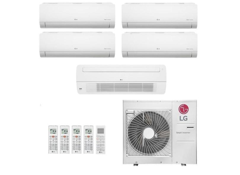 Ar-Condicionado Multi Split Inverter LG 36.000 (4x Evap HW 9.000 + 1x Evap Cassete 1 Via 18.000) Quente/Frio 220V