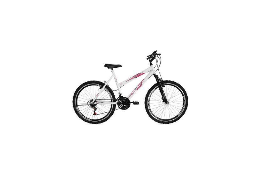 Bicicleta Aro 26 18 Marchas Status Belissima C/ Suspensão Dianteira -