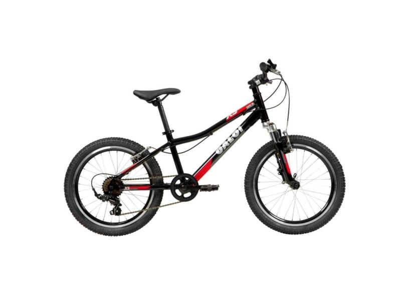 Bicicleta Wild Xs 7 Marchas Aro 20 Preto com Suspensão 2021 - Caloi