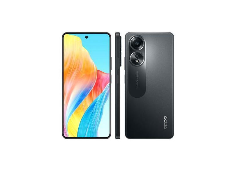 Smartphone Oppo A58 256Gb Preto 4G 8Gb + 8Gb (Ram+) 6,72" Câm. 50Mp +