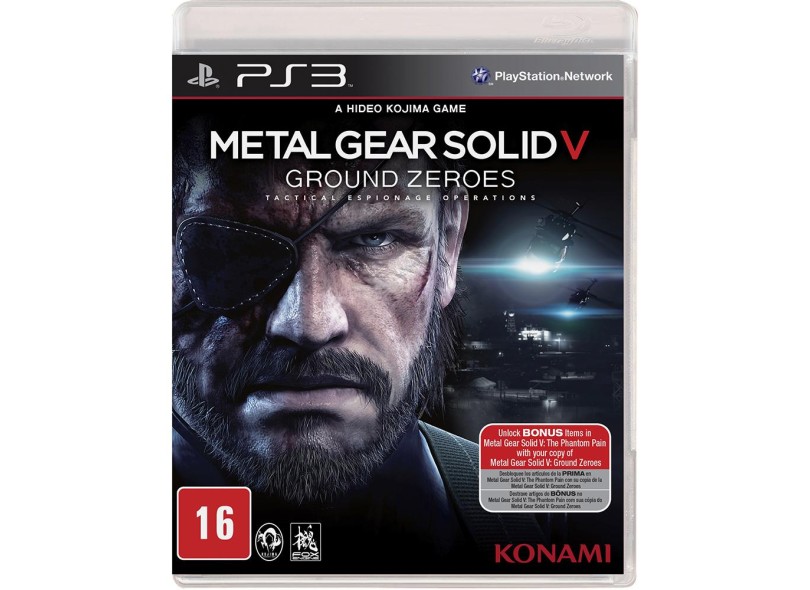 Jogo Metal Gear Solid V: Ground Zeroes PlayStation 3 Konami