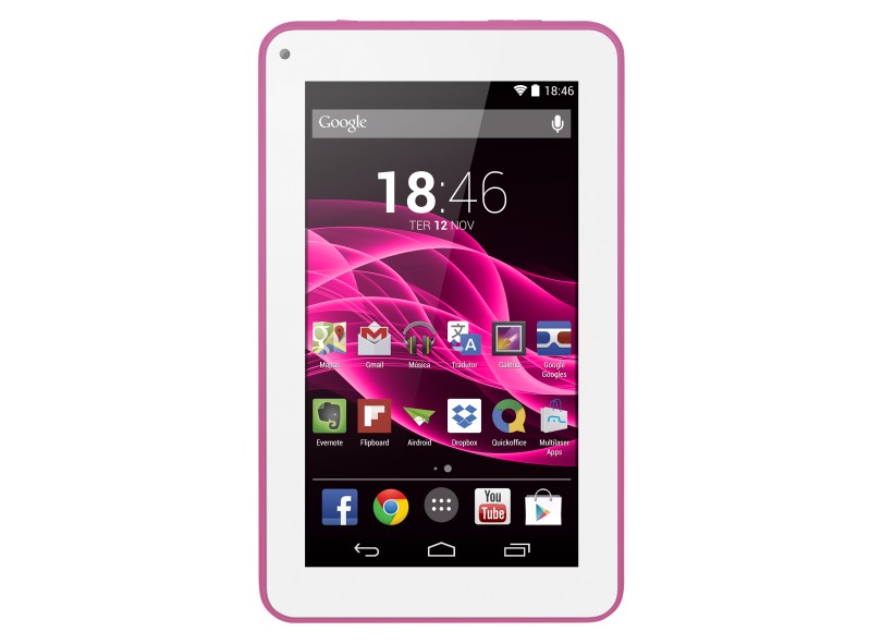 Tablet Multilaser Supra 8 GB LCD 7" Android 4.4 (Kit Kat) NB200