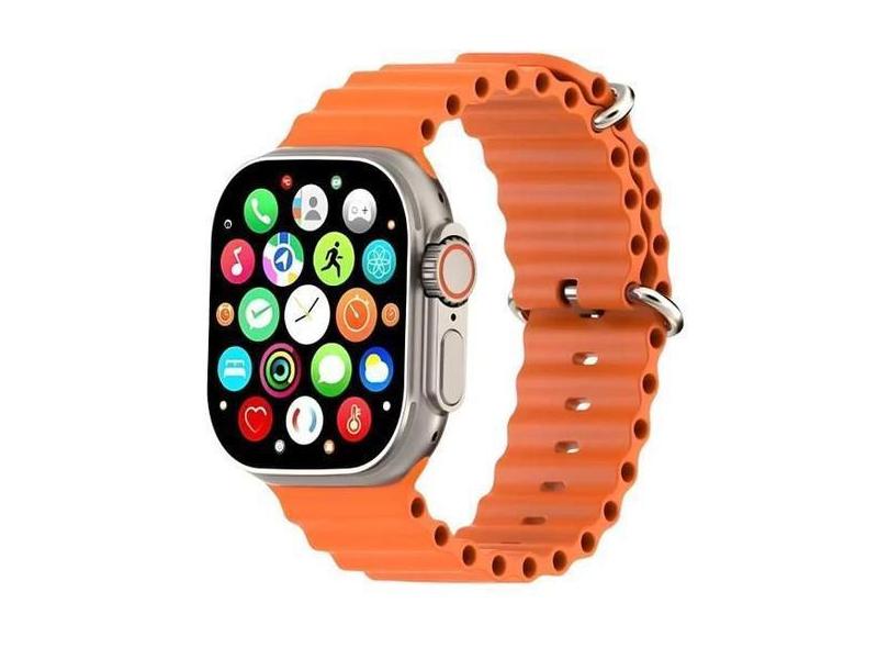 Relógio Smartwatch U9 Ultra Series 9 Original Nfc Gps S9 Nf Prata E La
