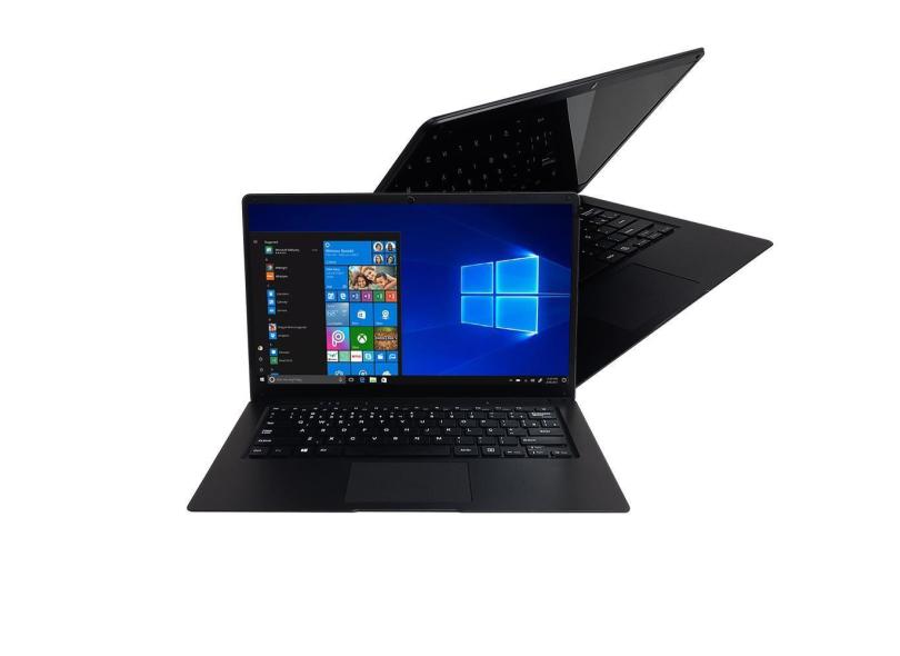 Notebook Brazil PC Intel Quad Core N3450, 6GB, SSD 480GB, Windows 10, 14.1&quot;, Preto