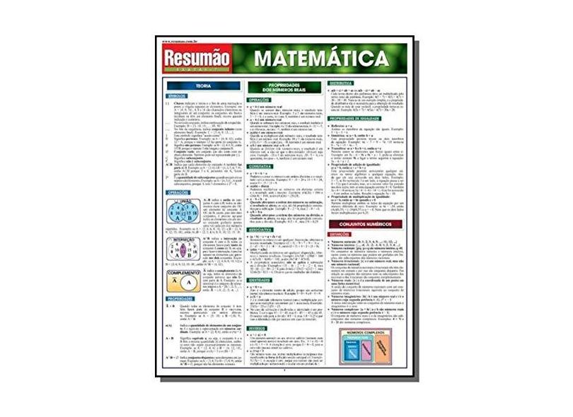 Resumão - Matemática - Monica Tambelli - 9788588749078