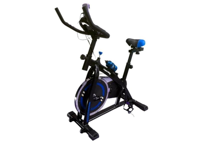 Bicicleta Ergométrica Spinning até 120kgs com Inércia 13 kg Azul IWBES13AZ IMPORTWAY