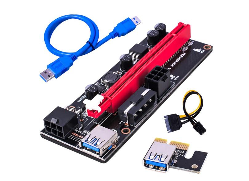 Pci E Riser 009s Placa Gráfica 16x Extender Pci E Riser Usb 3 0 Dedicado Com O Melhor Preço é No