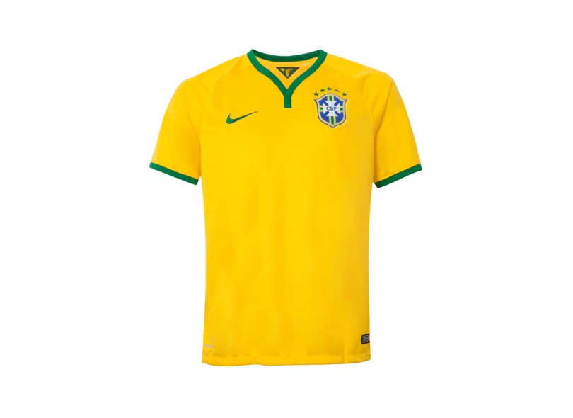 Camisa Jogo Brasil I 2014 com Número Nike