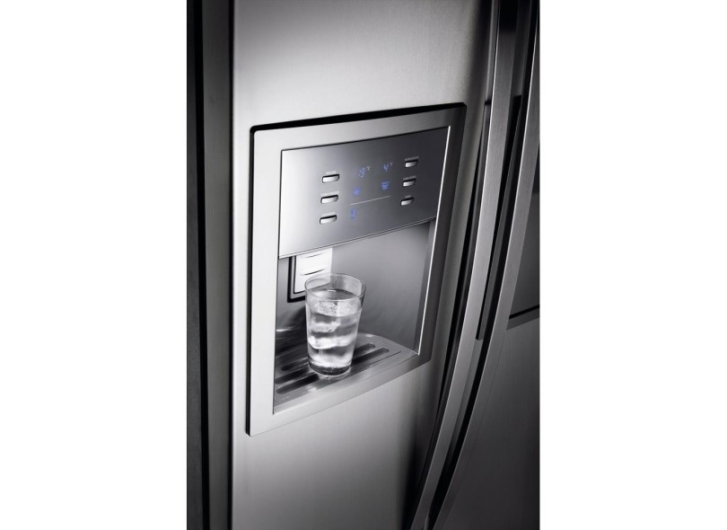 Geladeira Electrolux Frost Free Side by Side 504 Litros Home Bar Dispenser de Água Externo Inox SH70X