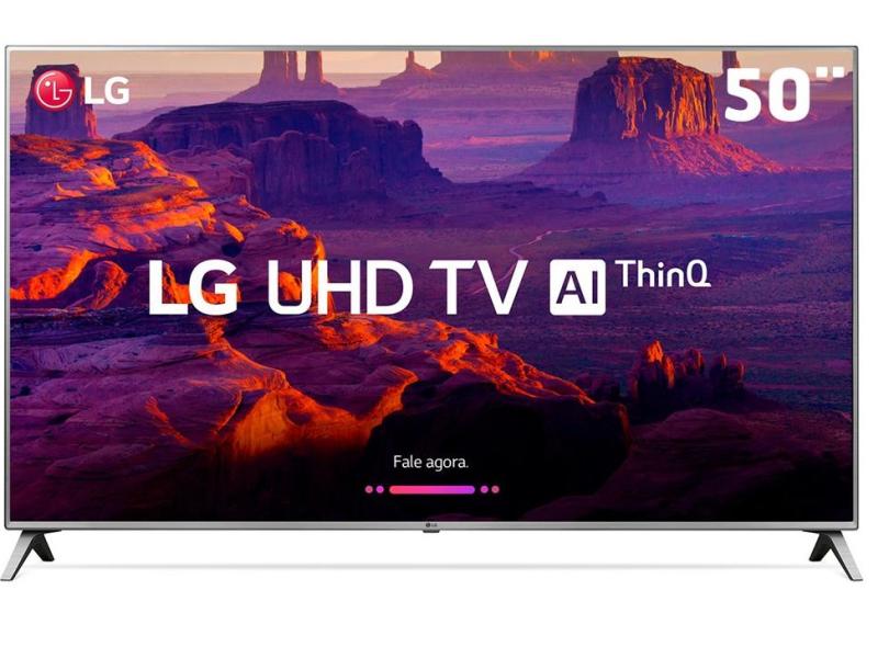 Smart TV TV LED 50 " LG ThinQ AI 4K Netflix 50UK6520PSA 4 HDMI
