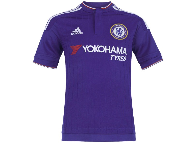 Camisa Torcedor Chelsea I 2015/16 Infantil sem Número Adidas