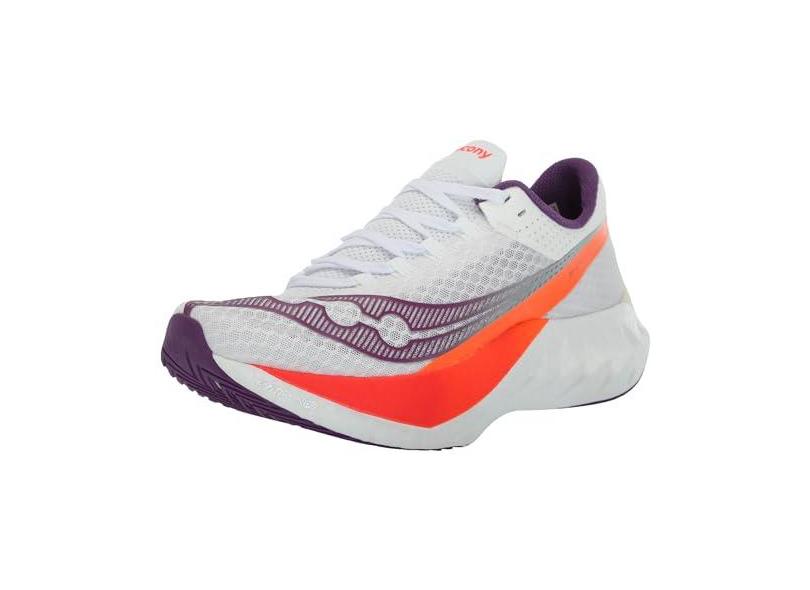 Saucony Tênis feminino Endorphin Pro 4, Branco/violeta, 37