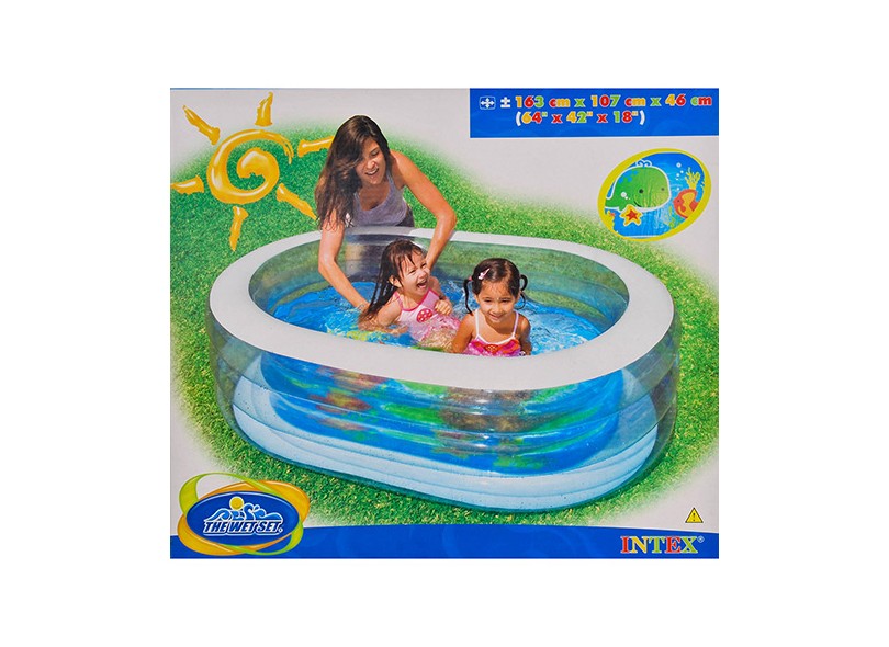 Piscina Inflável 238 l Oval Intex Baleia 57482 com o Melhor Preço é no Zoom