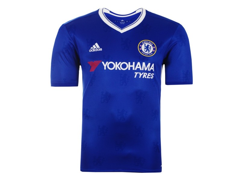Camisa Torcedor Chelsea I 2016/17 com Número Adidas