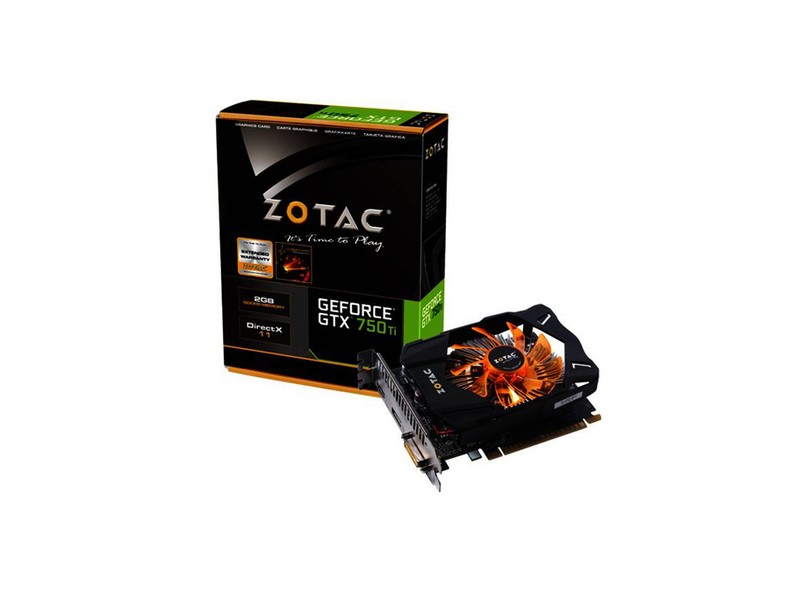 Placa de Video NVIDIA GeForce TX 750 Ti 2 GB DDR5 128 Bits Zotac ZT-70605-10M