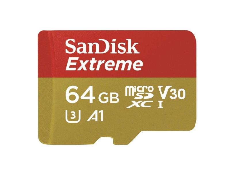 Cartão de Memória Micro SDXC com Adaptador SanDisk Extreme 64 GB SDSQXA2-064G