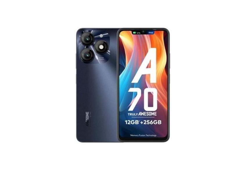 Celular Itel A70 4G 12GB RAM +256GB Cam 13MP AI Tela 6.6 Global Dual S