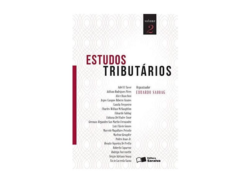 Estudos Tributários - Volume 2 - Sabbag, Eduardo; - 9788502638556