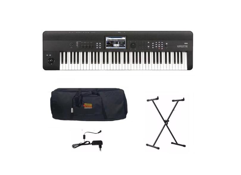 Teclado Sintetizador Korg Krome 73 Kit Luxo