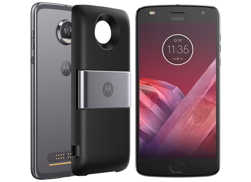 Smartphone Motorola Moto Z Z2 Play Power & DTV Edition XT1710 64GB 12.0 MP 2 Chips Android 7.1 (Nougat) 3G 4G Wi-Fi