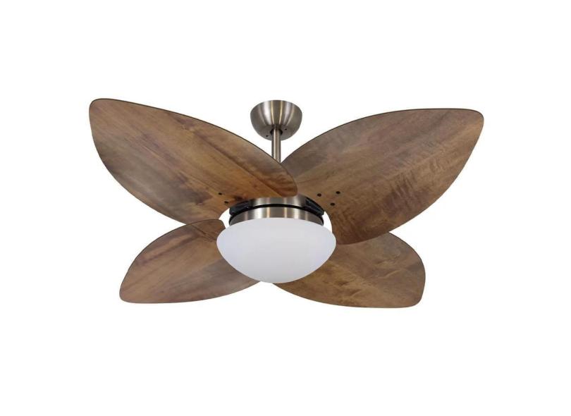 Ventilador De Teto Volare Bronze Imbuia Bz Vd42 Tami