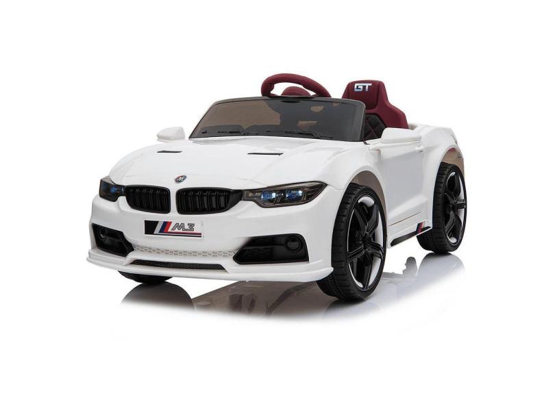 Carrinho Elétrico Infantil Mini Bmw M3 Luxo Branco 12V