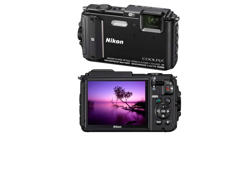 Câmera Digital Nikon Coolpix 16 MP Full HD AW130