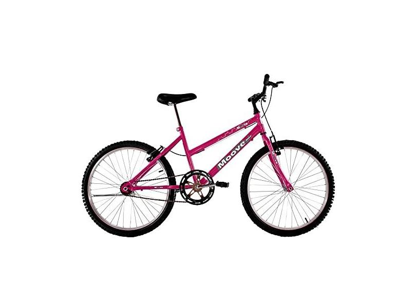 Bicicleta Aro 24 Feminina Menina Sem Marcha Pink