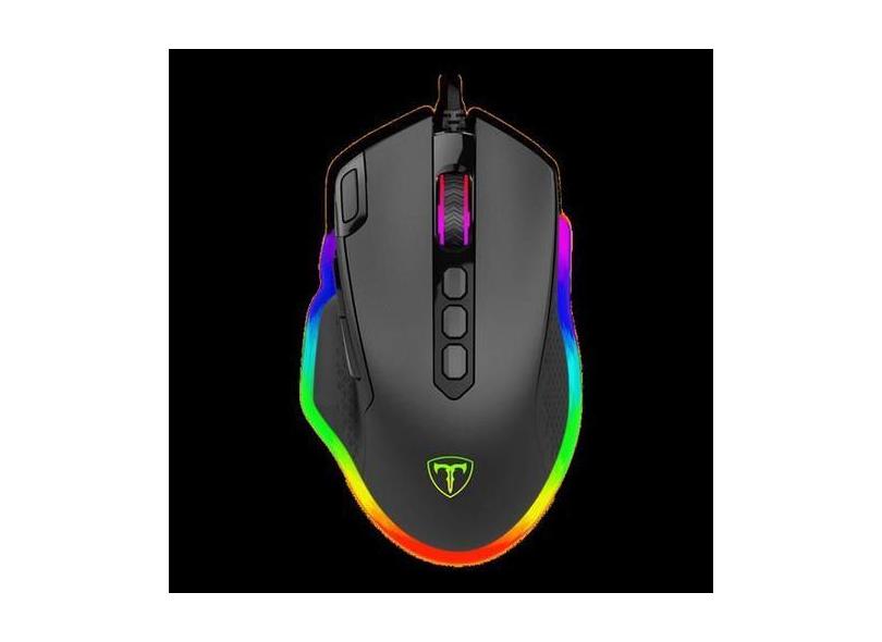 Mouse Gamer T-Dagger Battle T-TGM305 RGB / 10 Botoes / 8000 Dpi - Pret