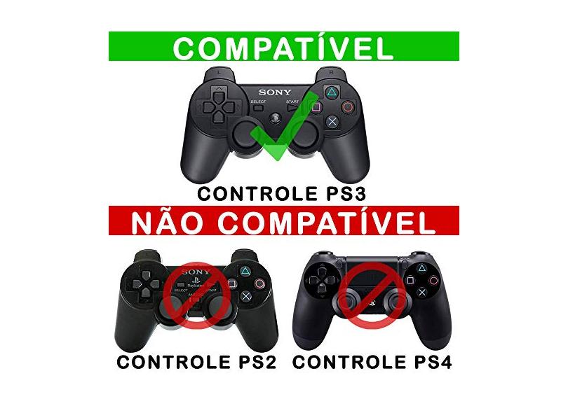 Capa Case e Skin Adesivo Compatível PS3 Controle - Call Duty Black