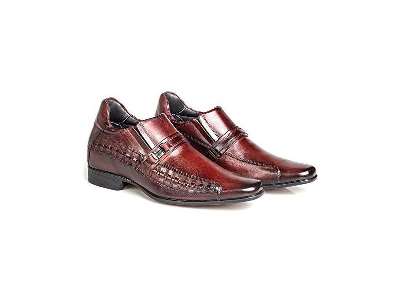Sapato Social Rafarillo Masculino Couro Aumenta Altura Café em Promoção |  Ofertas na Americanas