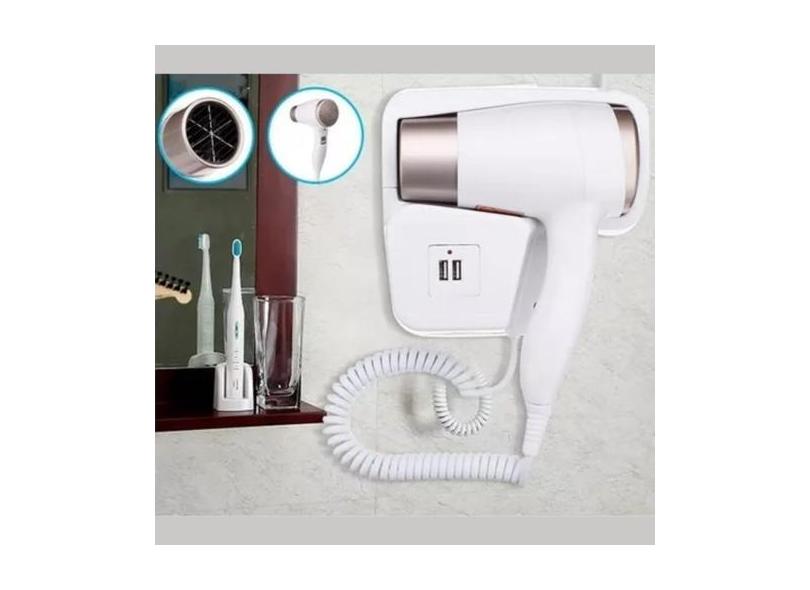 Compacto Secador De Cabelos Portátil 220V Ideal Para Viagem - Riberken