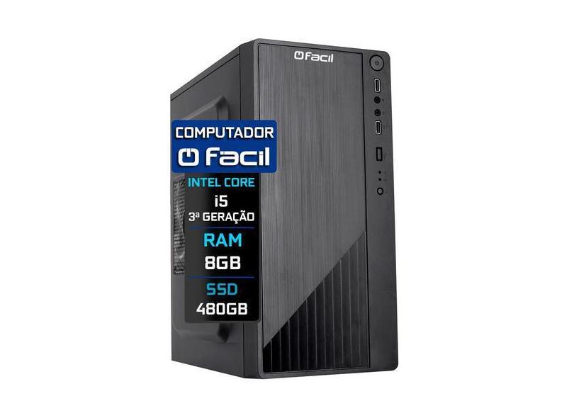 Computador Fácil Intel Core I5 (Terceira Geração) 8Gb Ssd 480Gb - Fáci
