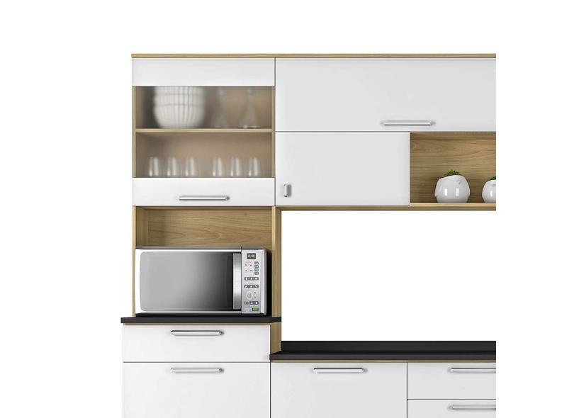 Cozinha Compacta 6 Portas 4 Gavetas para Micro-ondas / Forno Clean Itatiaia