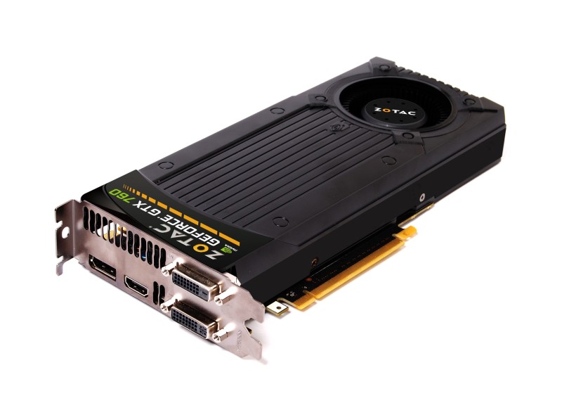 Placa de Video NVIDIA GeForce GTX 760 2 GB DDR5 256 Bits Zotac ZT-70401-10P