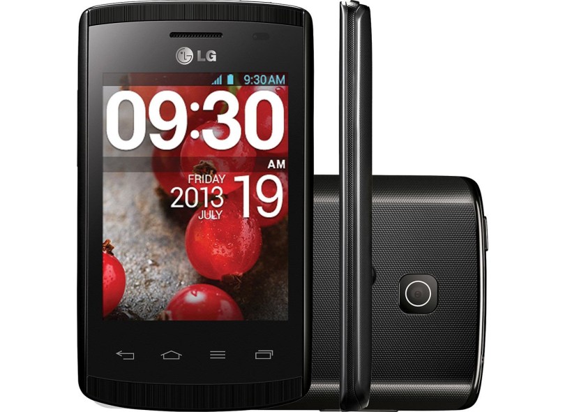 Smartphone LG Optimus L1 II Dual E415 Câmera 2,0 MP 2 Chips 4GB Android 4.1 (Jelly Bean) Wi-Fi 3G