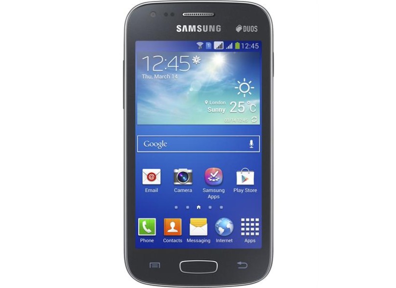 Smartphone Samsung Galaxy Ace 3 S7272 Câmera 5,0 MP 2 Chips 4GB Android 4.2 (Jelly Bean Plus) 3G Wi-Fi