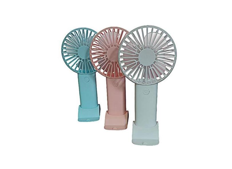 Mini Ventilador Portátil De Mão ou de Mesa Alimentação via USB - 3 Vel