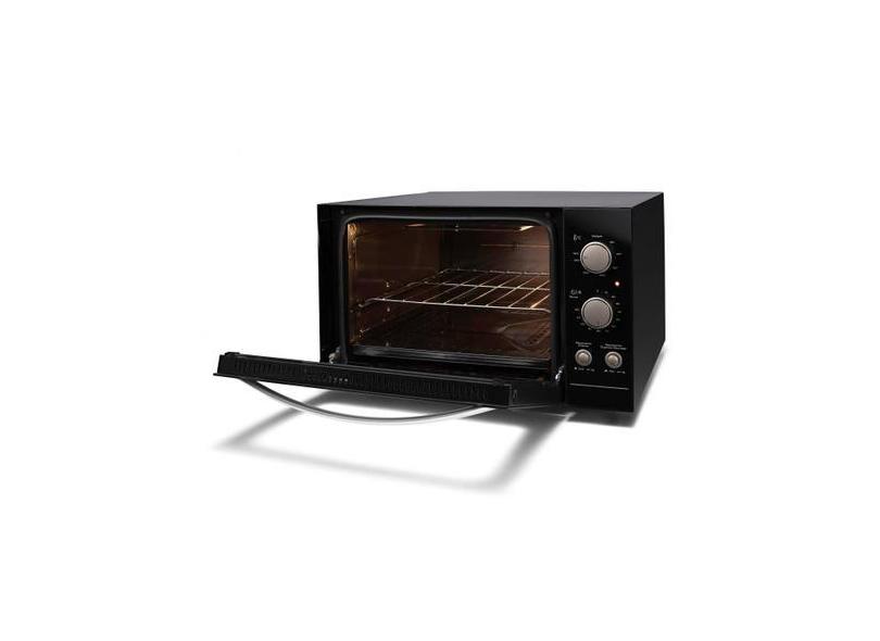 Forno elétrico fischer fit bancada 44 litros preto com dourador, 110V