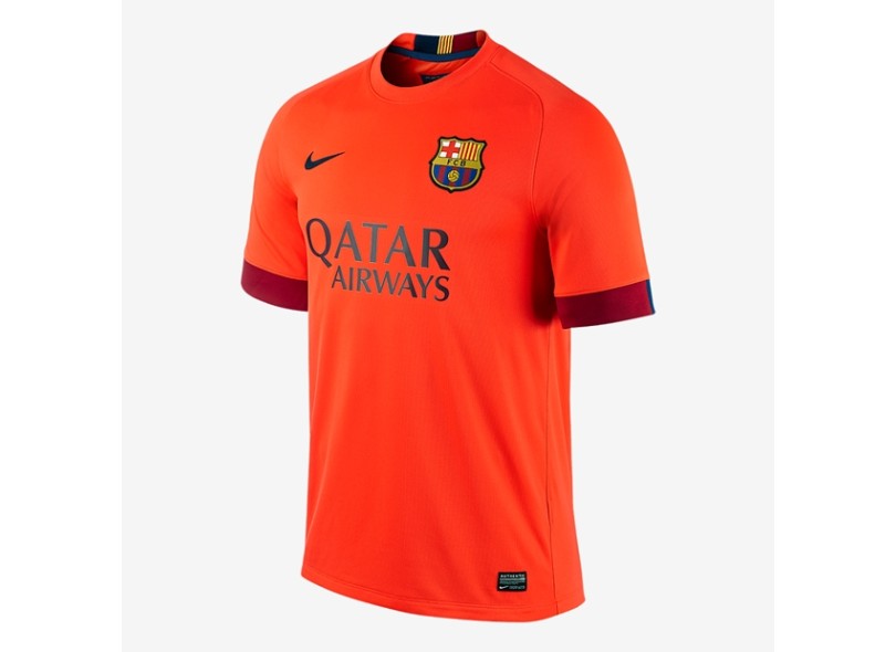 Camisa Torcedor Barcelona II 2014/15 sem número Nike