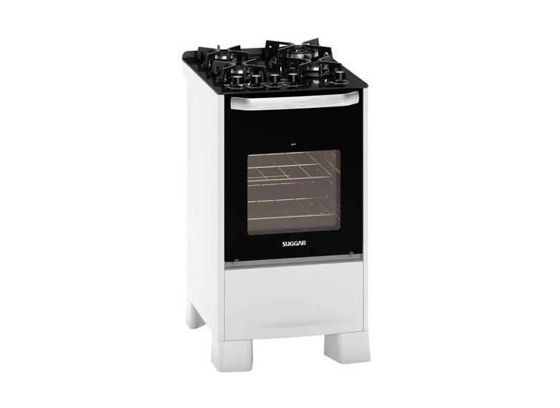 Fogão Mesa de Vidro 4 Queimadores 127v Best Grill Suggar Branco, 110V