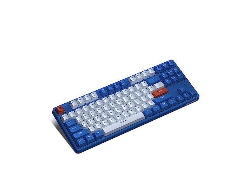 Teclado Mecânico Sem Fio Wennzy AK871 de Modo Duplo Teclado Mecânico para Jogos 19 Teclas Teclado Anti-Ghosting, Interruptor Eixo Vermelho/Eixo Azul