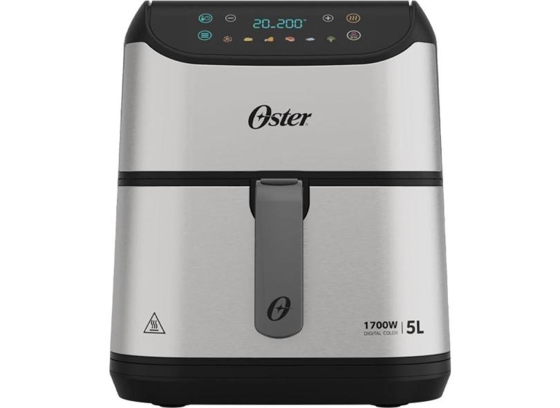 Fritadeira Digital Inox Oster 5l Com Painel Touch - 127v