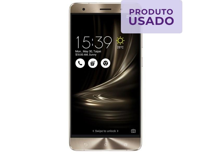Smartphone Asus Zenfone 3 Deluxe Usado 64GB 23.0 MP 2 Chips Android 6.0 (Marshmallow)