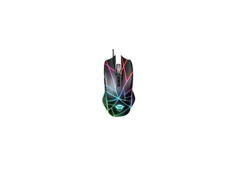 Mouse Gamer Trust LED 7 botões 4500 DPI GXT 160X Ture