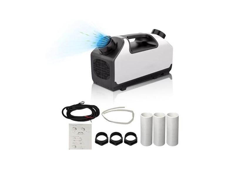 Ar condicionado portátil, DC 24 V Barraca Ar Condicionado 2899BTU 700W AC Unidade de resfriamento para barraca de acampamento ao ar livre, Van, RV, Camper
