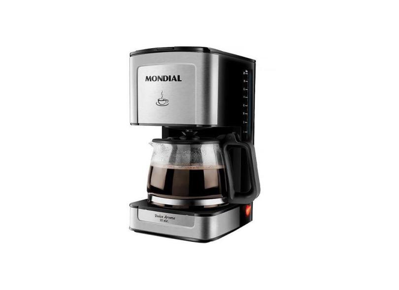 Cafeteira Elétrica Mondial Dolce Arome C43 - 550W Preta/Prata